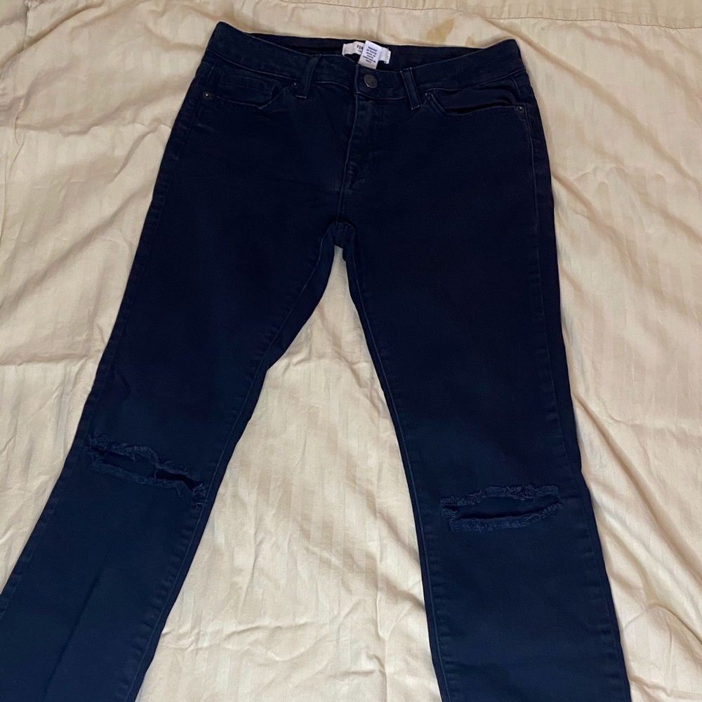 Forever 21 Ripped Skinny Jeans